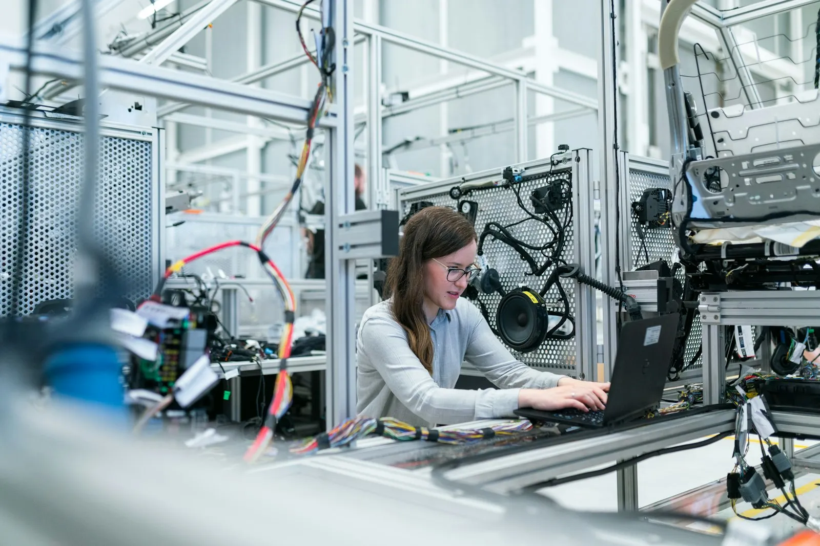 Engineer reviewing a custom dashboard